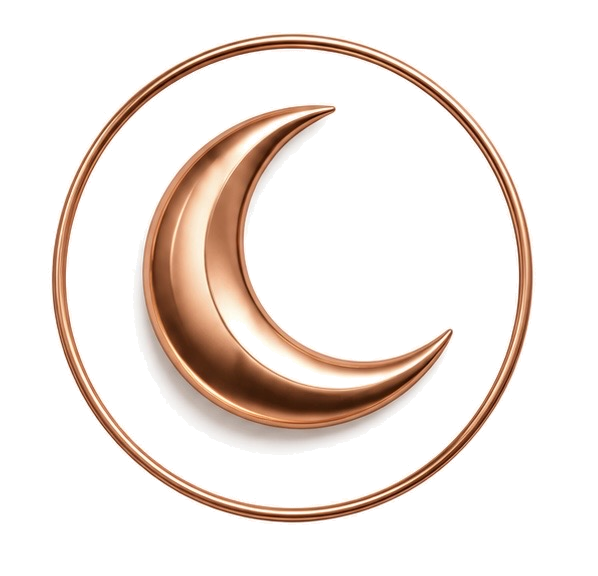 Copper moon icon
